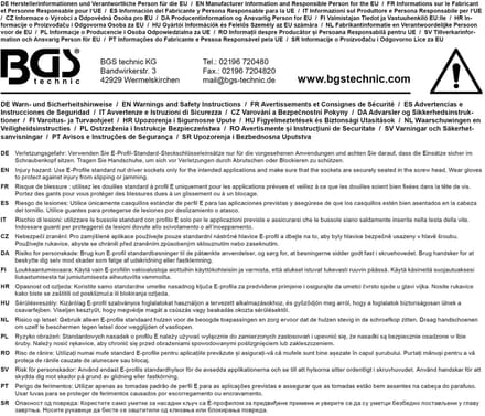 BGS Dopsleuteldop E-profiel, diep 1/2 E18