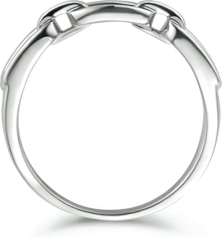 Gerhodineerd Zilver Ring Schakel 1334861