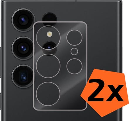 Camera Lens Protector - 2 Stuks - Geschikt voor Samsung Galaxy S23 Ultra - Camera Screenprotector - Gehard Glas - Beschermglas - Tempered Glass - Screen Protector