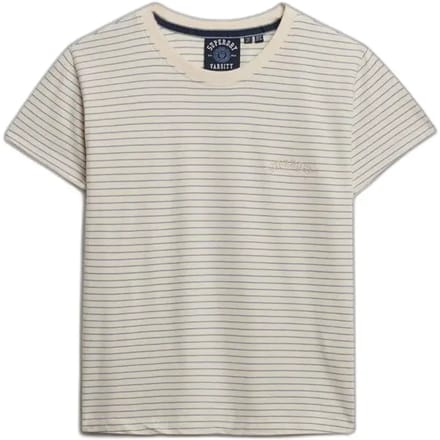 Superdry - Essential Logo Gestreept T-shirt Slanke Pasvorm - Dames - T-shirts