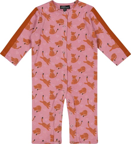 4PRESIDENT Romper - Leopard AOP - Maat 68 - Rompertjes baby