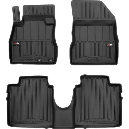 FROGUM – 3D Rubber Vloermatten voor NISSAN NOTE II (2012-2017) – Set van 3 – TPE – Hoge rand 6 cm