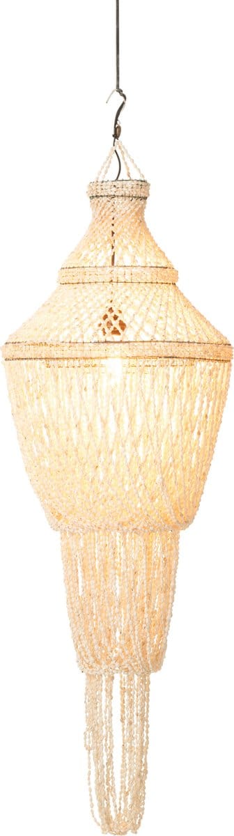 J-Line lampenkap Daisy - steen/schelpen - naturel