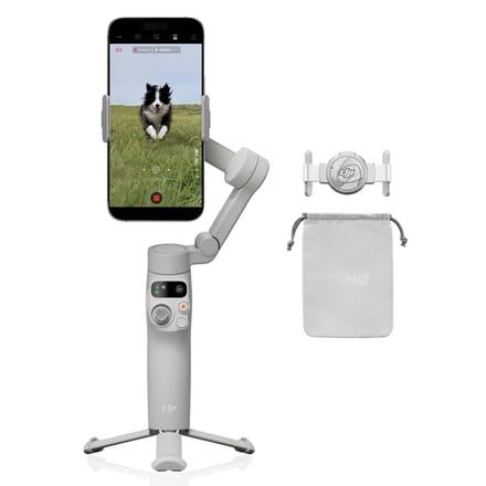 DJI Osmo Mobile 7 Smartphone Gimbal Stabilisator met Comfortabele Smartphone ActiveTrack 10 Uur en Smartphone Opladen (iPhone/Android) Ingebouwd wit