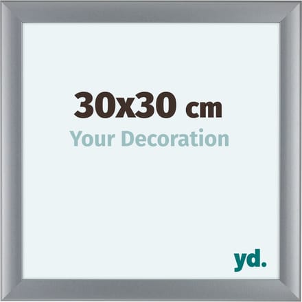 Your Decoration - Fotolijst 30x30 cm - MDF - Zilver Mat - Como