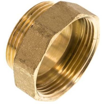 G 1 1/2'' x G 1 1/4'' F/M Messing Verloopring 16 Bar - FL2S-FM-B-112G-114G