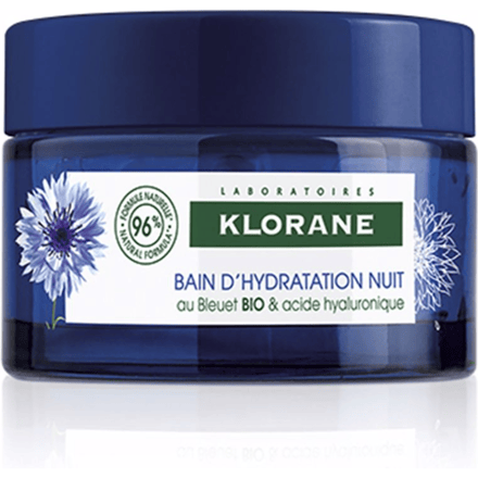 Klorane ACIANO BIO & HYALURONZUUR hydratatie nachtbad 50 ml