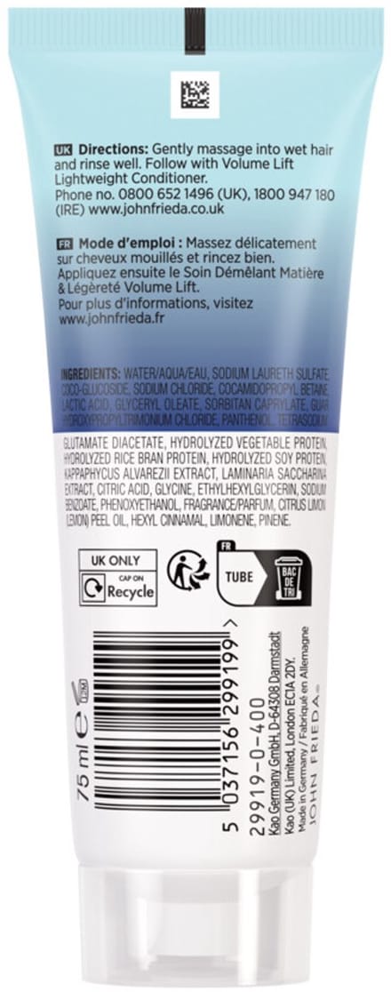 John Frieda Volume Lift Shampoo - 75 ml