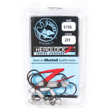 Tackle Tactics TT Headlockz HD jigkop 1/16 oz 2 6/verpakking (3528) black