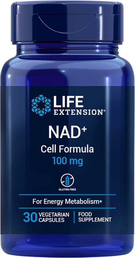 Life Extension NAD+ Cell Formula | 30 vegan capsules | 100 mg per capsule