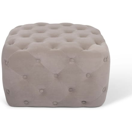 Baytex Velvet Poef Zygo Beige