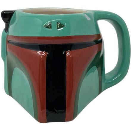 Star Wars Gebeeldhouwde Boba Fett-mok (Groen/rood)