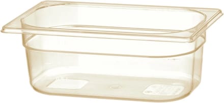 HENDI Gastronorm bak – hoge temperatuurbestendigheid – 2,6L – transparant – 265x162x100 mm