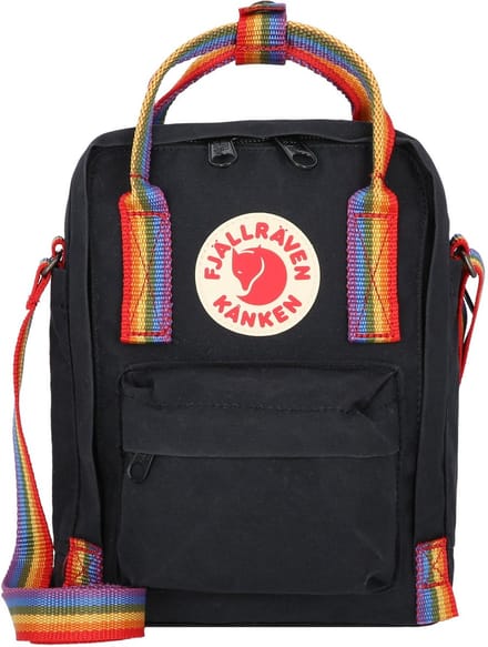 Fjällräven Kanken Rainbow Sling - Schoudertas 20 cm (black-rainbow pattern)