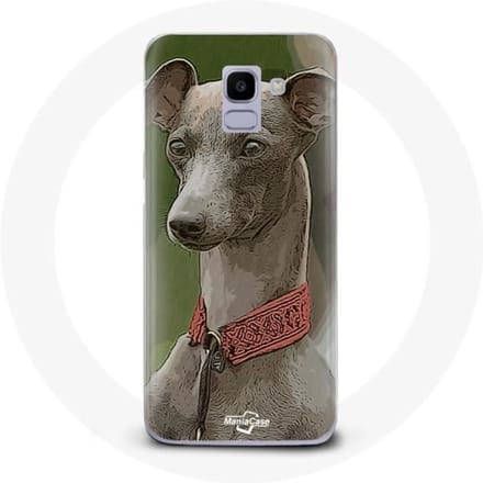 Hoesje - Samsung - Galaxy J6 2018 - Flexibel - Greyhoud greyhound - Grijs grijs
