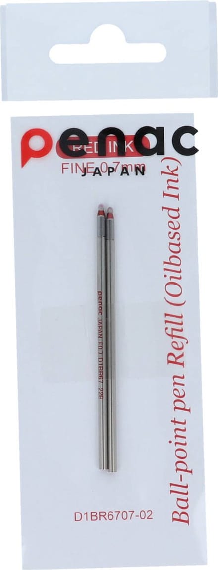 Penac Balpen Vulling - Geschikt voor Multisync MS - Makie - ELE multifunctie pen - 0.7mm - Rood - 2 stuks