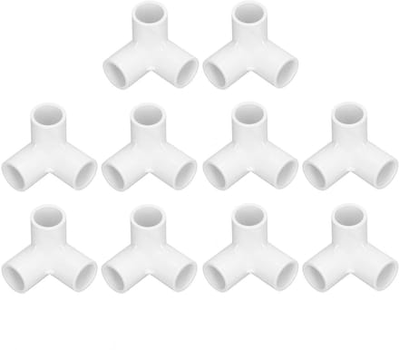 Dailygoods - 10 Stuks PVC T-Connector voor Druppelirrigatie
