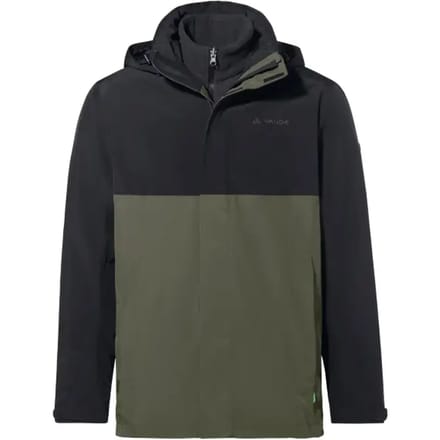 VAUDE Men's Rosemoor 3in1 Jacket, 3in1 Jas, Regenjas, outdoorJas, Regenjas, met kap, Hardshell Jas, Regenjas, waterdicht, Heren, Outdoorjas