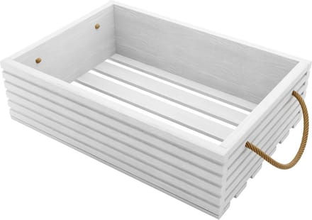 Houten Groente & Fruit kist Isabel 50cm - Wit