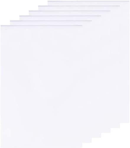 Set van 6 Witte Schuimplaten van 3mm, 30x20cm Rectangulaire Schuimplaten voor Kunstpresentatie, Knutselen, Modelbouw en Scrapbooking