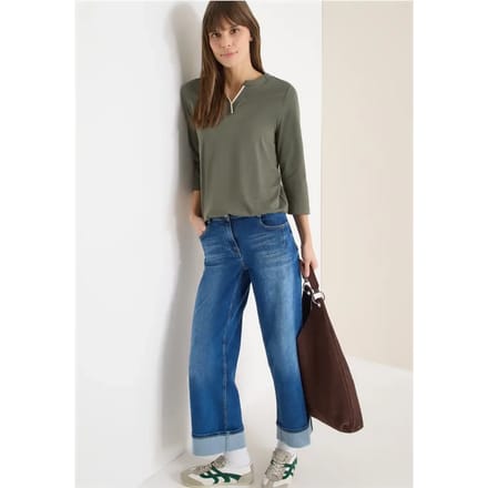 Shirt in effen kleur