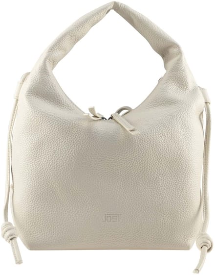 JOST Leren Schoudertas Vika Hobo Bag White Crème