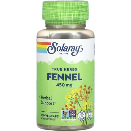 True Herbs, Venkel, 450mg, 100 Vegetarische Capsules