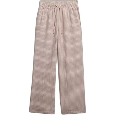 Gestreepte katoenen elastische broek voor dames Superdry