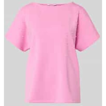 T-shirt met ronde hals en Parels