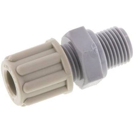 6x4mm & G1/8'' Pa Rechte Knelfitting buitendraad 10bar [5 Stuks]