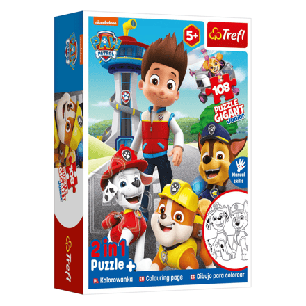 Paw Patrol XL inkleur puzzel