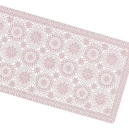 Unique Living | Tafelloper Amira vinyl 40x150cm oud roze