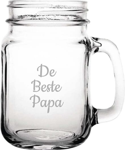 Gegraveerde Drinkglas 45cl De Beste Papa