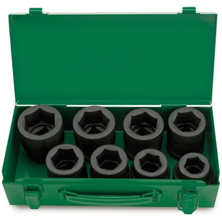 Toptul Slagdoppen Set 1" CR-MO 8 Delig 24-41mm