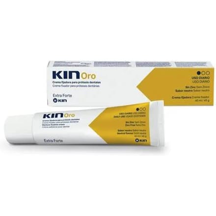 Kin Oro Crème Fixative pour Prothèses Dentaires Extra Forte 40ml yellow