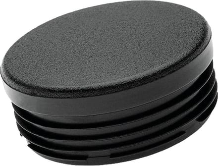 Rond insteekdop - 30mm - 20 stuks - Vlak geribbelde eindkap - Inslagdop - Kunststofdop