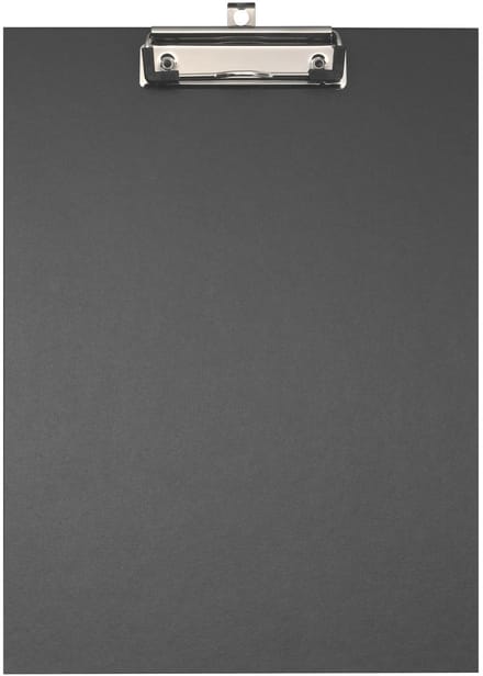 Exacompta 10x Klemplaat in gecoat papier - 23x32cm voor A4 - Zwart - 17291E