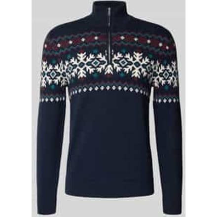 Gebreide pullover met schipperskraag
