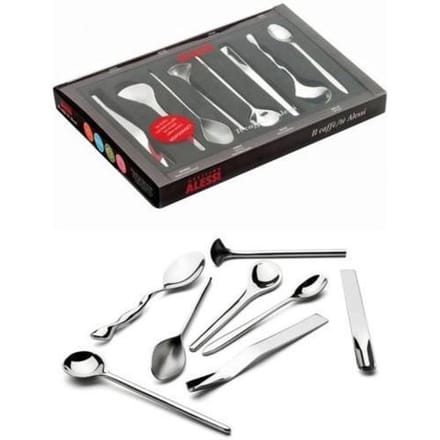 Alessi Il caffè/tè lepelset - 8 stuks - RVS