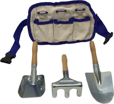 tuin gereedschap met heuptas voor de kleine tuinman / vrouw