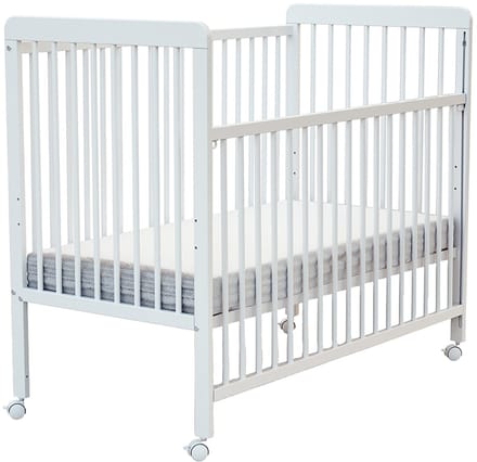 WEBABY - Verschuifbaar zijbed LIVO in hout Wit 60 x 120 cm