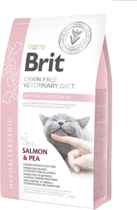 Brit Veterinary Diet Cat - Grain free - Hypoallergenic - 2 kg