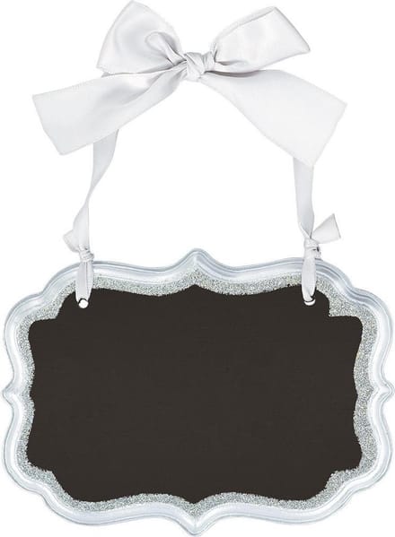Chalkboard silver 13 9 x 10 1 cm