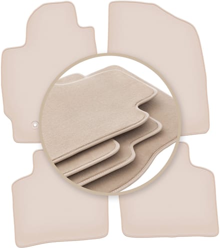 PREMIUM beige vloermatten voor: Toyota Prius II hatchback 2003-2010