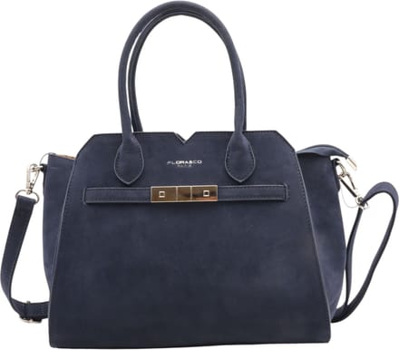 Flora&Co - Handtas - Suede look - blauw