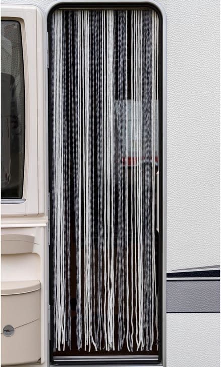 Travellife - Vliegengordijn - Korda - 190x60 - cm - blauw - en - wit