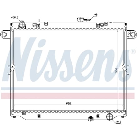 Radiator, motorkoeling NISSENS 64882