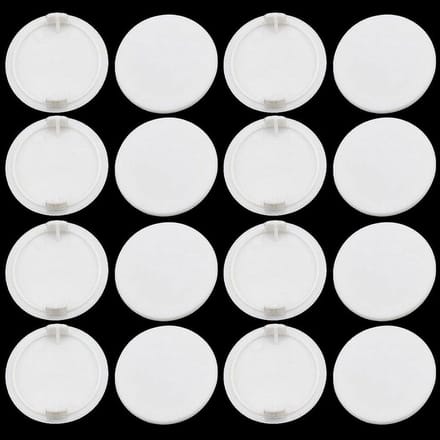 Dailygoods - Meubelgatafdekking - 25 Stuks Boorgatafdekking, Wit