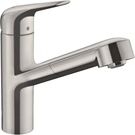 Hansgrohe Focus M42 single lever kitchen mixer 150, pull-out spout, 1jet 71814000