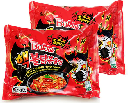 Samyang Hot Chicken Flavor Ramen Buldak - 2x Spicy Noedels - 2 x 140 gram